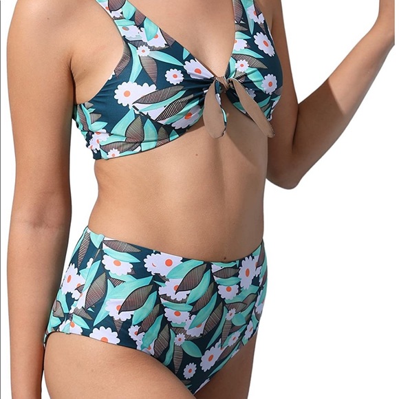 Flower high waist bikini - Picture 2 of 8